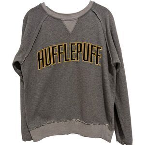 Universal Studios Harry Potter‎ Hufflepuff Gray Crewneck Sweatshirt Size Small